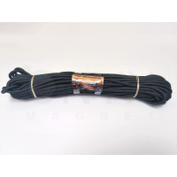 Трос човновий Onyx&Hunter 7x30 чорний 7мм 30м Зусилля на розрив 600кг, мотузка,канат,шнур