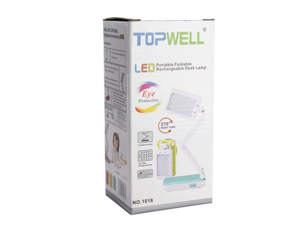 Настільна діодна лампа 24 діода Topwell Optimus 1019 pink, blue, green (Трансформер)